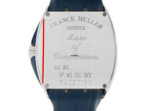 Thumbnail von Franck Muller Vanguard Yachting Stahl Automatik Armband Kautschuk Faltschließe 53,7x44mm Ref.V 45 SC DT Yacht BL Box&Pap. Full Set Neu