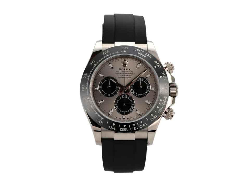  Rolex Daytona Weißgold / Oysterflex Ref. 116519LN Grau </h1> 