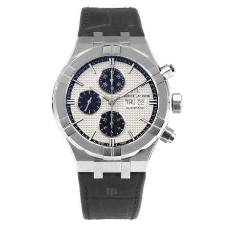  Maurice Lacroix AIKON Herren Uhr Aikon AI6038-SS001-130 Chronograph 44 mm Ø Neu 