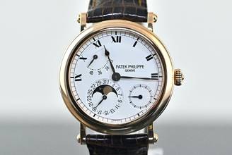 Thumbnail von Patek Philippe Complications Officier small Complication | 5054 | German Full Set from first owner | Rose gold