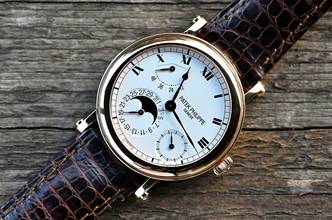 Thumbnail von Patek Philippe Complications Officier small Complication | 5054 | German Full Set from first owner | Rose gold