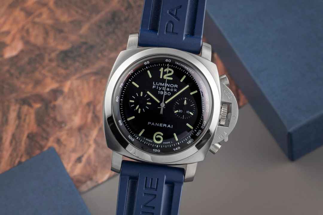  Panerai Luminor 1950 3 Days Chrono Flyback Chronograph Automatik Herrenuhr Ref. PAM00212 B&P 