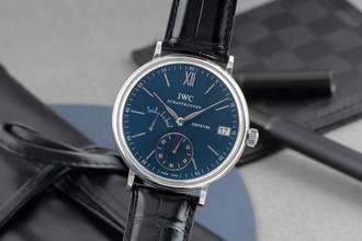 Thumbnail von IWC Portofino Handaufzug 8 Days Edelstahl Handaufzug Herrenuhr Ref. IW510106 B&P 2017
