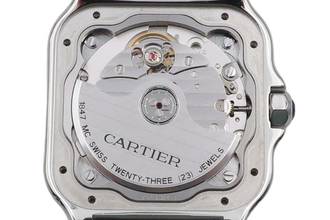 Thumbnail von Cartier Santos de Cartier Stahl Automatik Herrenuhr Ref. WSSA00061