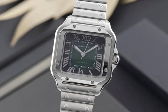  Cartier Santos de Cartier Stahl Automatik Herrenuhr Ref. WSSA00061  