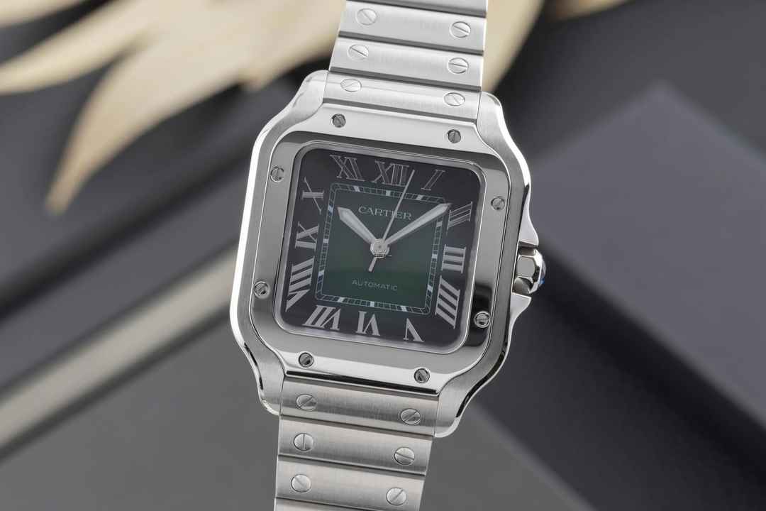  Cartier Santos de Cartier Stahl Automatik Herrenuhr Ref. WSSA00061  