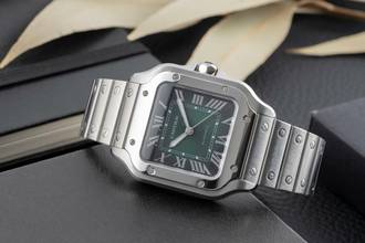 Thumbnail von Cartier Santos de Cartier Stahl Automatik Herrenuhr Ref. WSSA00061