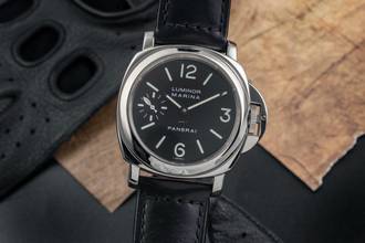 Thumbnail von Panerai Luminor Marina Edelstahl Handaufzug Herrenuhr Ref. PAM00001