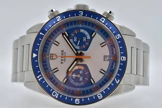 Thumbnail von Tudor Heritage Chrono Blue Carlo Chronograph Automatik 70330B Service 07/2023 </h1>