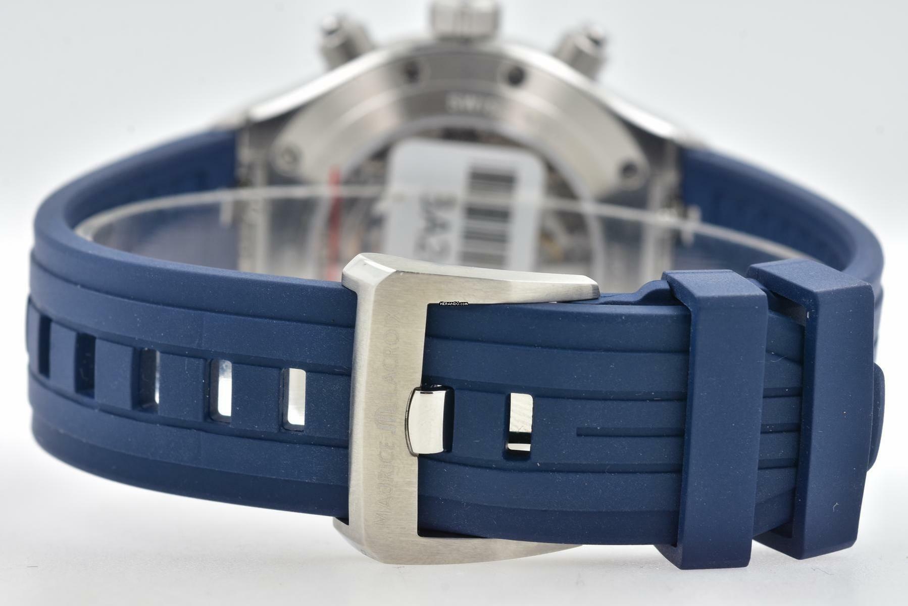 Thumbnail von Maurice Lacroix AIKON Chronograph 44mm Limited Edition Blue Dial AI6038-SS00B </h1>