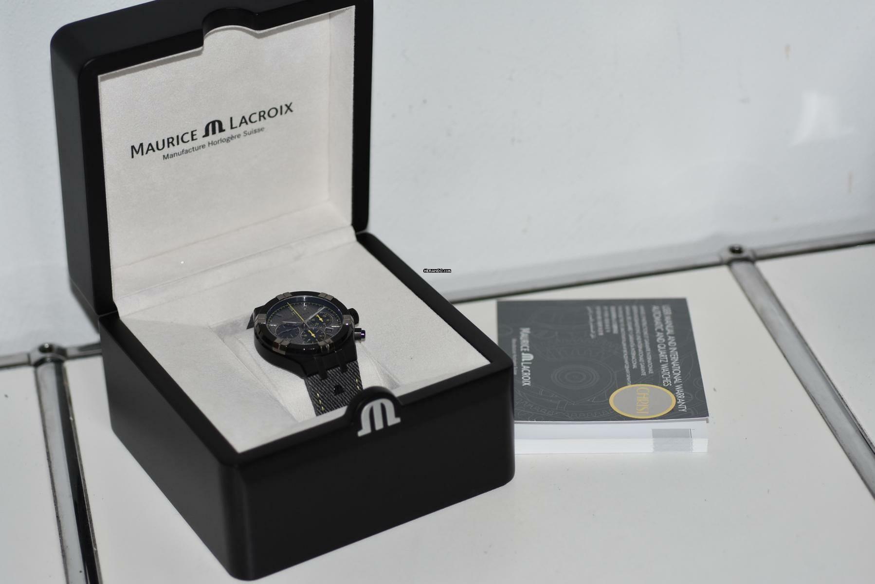Thumbnail von Maurice Lacroix AIKON Chronograph 44mm Limited Edition Black Dial AI6018-PVB01 </h1>