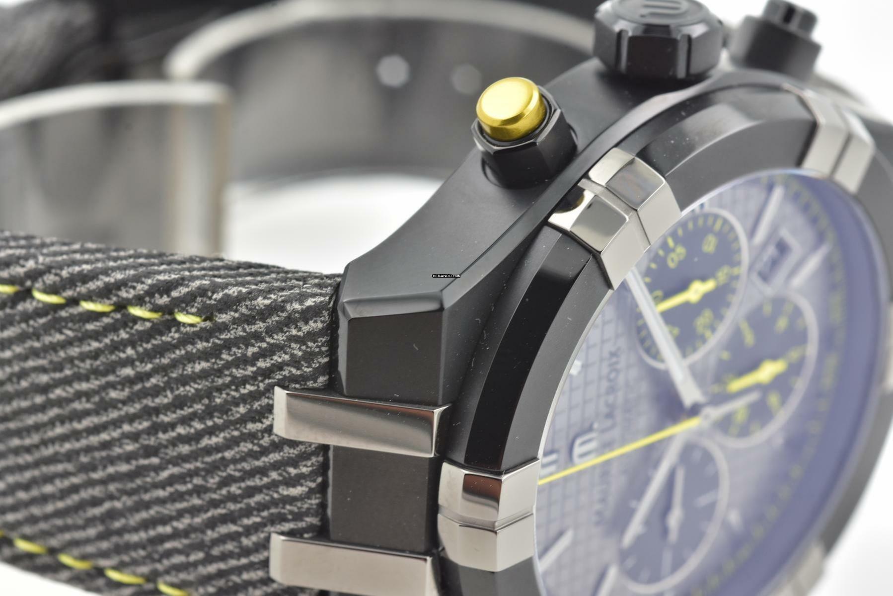 Thumbnail von Maurice Lacroix AIKON Chronograph 44mm Limited Edition Black Dial AI6018-PVB01 </h1>