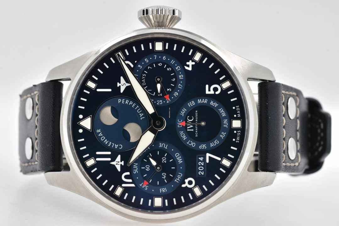  IWC Große Fliegeruhr Big Pilot Perpetual Calendar Blue Dial IW503605  
