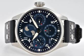 Thumbnail von IWC Große Fliegeruhr Big Pilot Perpetual Calendar Blue Dial IW503605