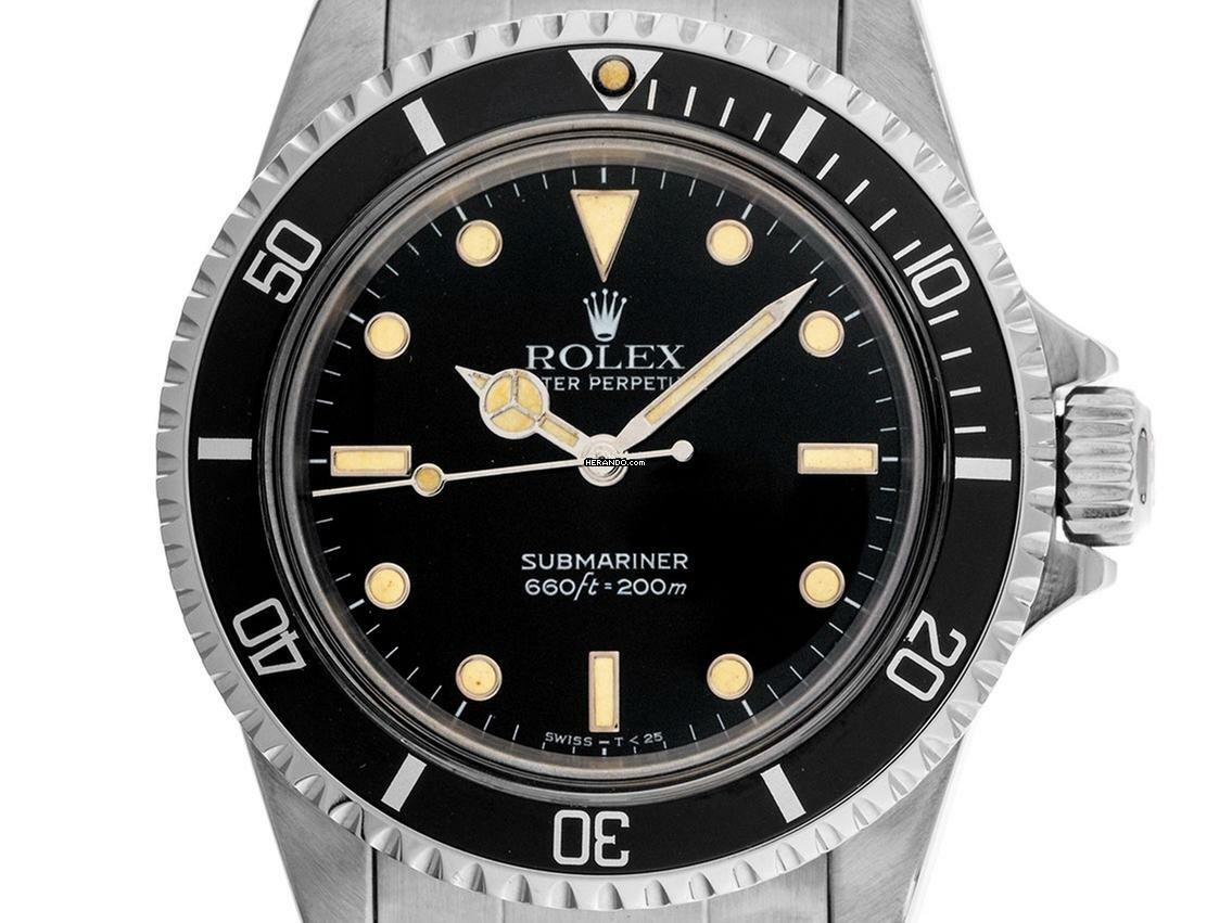 Rolex Submariner (No Date) Bubble Ref.5513 1986 Full Set sehr gut Vintage </h1>