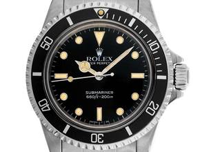 Thumbnail von Rolex Submariner (No Date) Bubble Ref.5513 1986 Full Set sehr gut Vintage </h1>