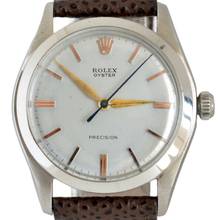 Thumbnail von Rolex Oyster Perpetual 6082 silver dial 1950’s </h1>