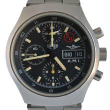 Thumbnail von Heuer Leonidas chronograph assigned A.M.I. 3H Italian Air Military Force 1983’s </h1>