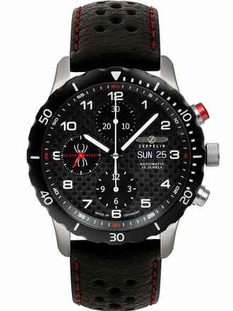  Zeppelin 7216-2 Night Cruise Automatik Chronograph Herrenuhr 42mm 10ATM 