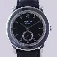  Rolex Cellini Platin 950 Hand Wind black Dial Dresswatch 38mm rar </h1> 