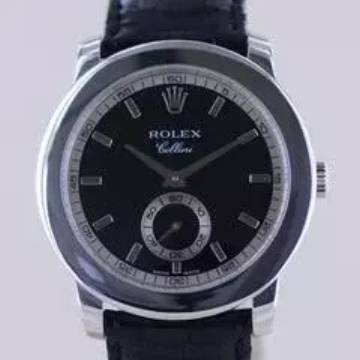  Rolex Cellini Platin 950 Hand Wind black Dial Dresswatch 38mm rar </h1> 