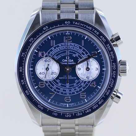 Omega Speedmaster Chronoscope Blue Co-Axial Master Chronometer 9908 ungetragen B+P </h1> 
