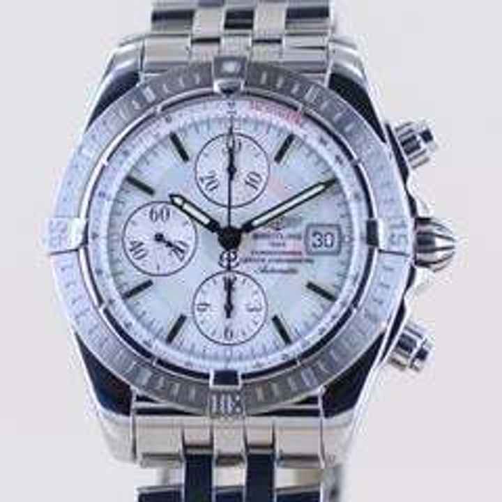  Breitling Chronomat Evolution MOP Dial B+P Automatic 44mm Steel Sportlich  