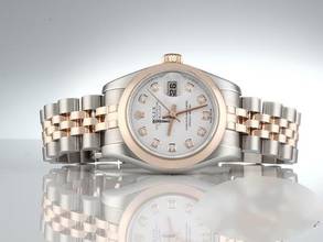 Thumbnail von Rolex Lady-Datejust 26mm 179161 Stahl Rosegold 750 Diamanten Automatik Damen Stainless Steel 18kt Rose Gold Jubilé-band Chronometer Oyster White Dial </h1>