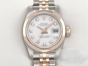 Thumbnail von Rolex Lady-Datejust 26mm 179161 Stahl Rosegold 750 Diamanten Automatik Damen Stainless Steel 18kt Rose Gold Jubilé-band Chronometer Oyster White Dial </h1>