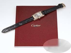 Thumbnail von Cartier Tank Américaine Lady Tank Americaine Rosegold 750 Lederband 2018 Damen 18kt Rose Gold </h1>