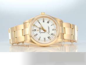 Thumbnail von Rolex Oyster Perpetual 34 34mm 14208 1999 Lc100 Gelbgold 750 Automatik 18kt Yellow Gold Oyster-band Chronometer White Dial </h1>