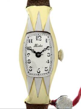  Mido Ladies NOS 18 k Yellow Gold 1930s 
