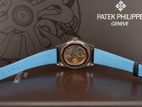 Thumbnail von Patek Philippe Calatrava 6007g-011 Black/turquoise & White Gold - New Ita 2023