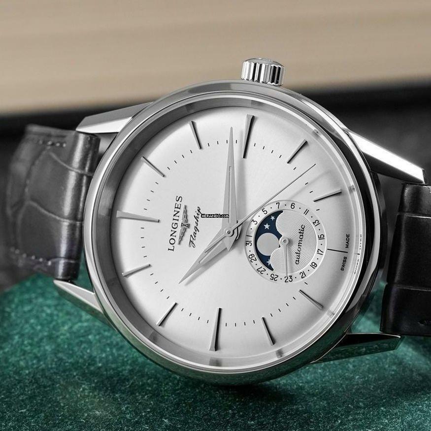  Longines Flagship Heritage MOONPHASE NEW FULL SET 