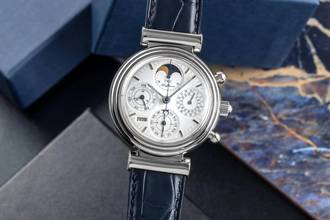 Thumbnail von IWC Da Vinci Perpetual Calendar Chronograph 18K Weissgold Gold Ref. IW375007