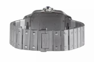 Thumbnail von Cartier Santos De Cartier Blue Stahl Automatik Herrenuhr Ref. WSSA0047 Papiere