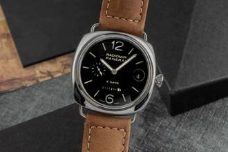 Thumbnail von Panerai Radiomir 8 Days Handaufzug Edelstahl Herrenuhr Ref. PAM00268 B&P 2008