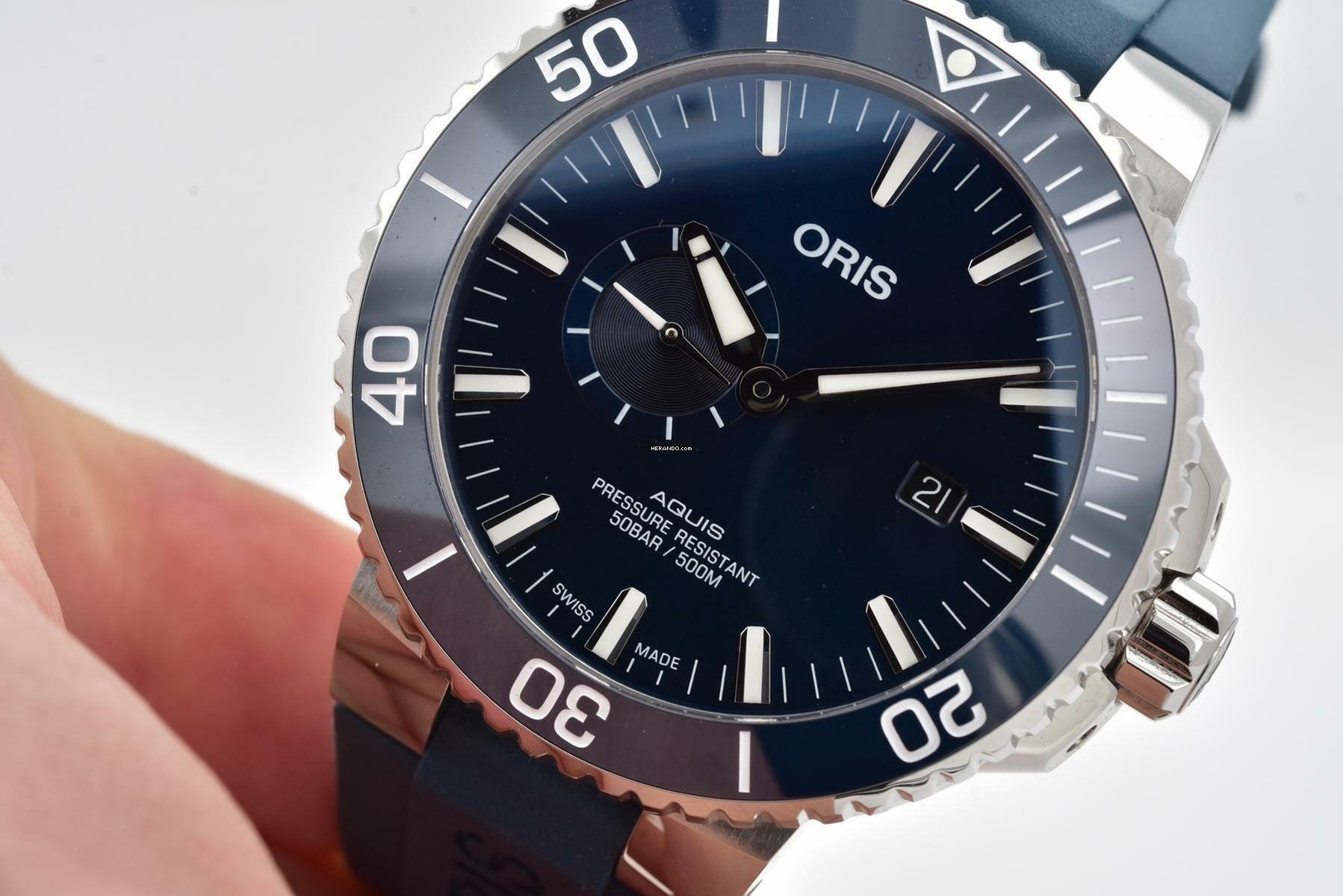 Thumbnail von Oris Aquis Small Second 01 743 7733 4155 45.5mm </h1>