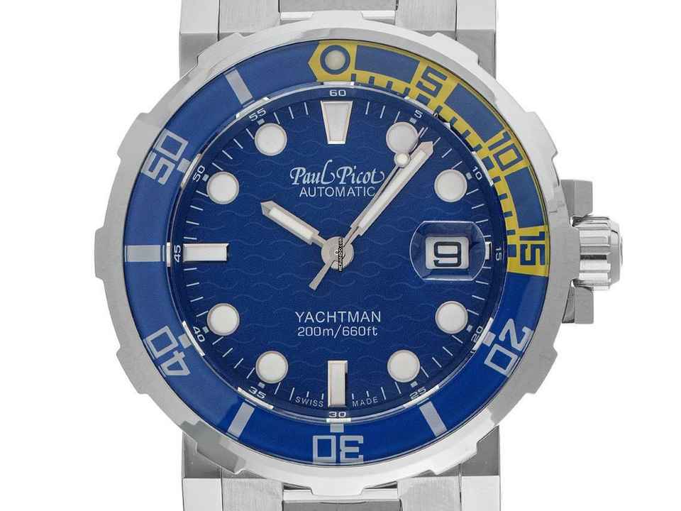  Paul Picot Yachtman III Date Ref.P1151 2025 Full Set Ungetragen  