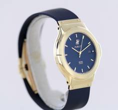 Thumbnail von Hublot 18K MDM Automatic 36mm Black Gold Rubber Top rar </h1>