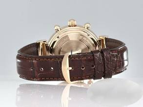 Thumbnail von IWC Da Vinci Perpetual Calendar Rattrapante Perpetual Calendar Ewiger Kalender Iw3754 2005 Automatik Iwc-service 2025 18kt Rose Gold