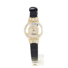 Thumbnail von Chopard Happy Diamonds Damenarmbanduhr Happy Diamonds Quarz mit Brillanten und Diamanten aus 750 Gelbgold Schliesse vergoldet Fullset