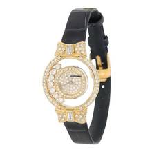 Thumbnail von Chopard Happy Diamonds Damenarmbanduhr Happy Diamonds Quarz mit Brillanten und Diamanten aus 750 Gelbgold Schliesse vergoldet Fullset