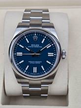 Thumbnail von Rolex Oyster Perpetual 41mm 134300 Med Blue Dial Unworn/New Condition Full Set 6/2025