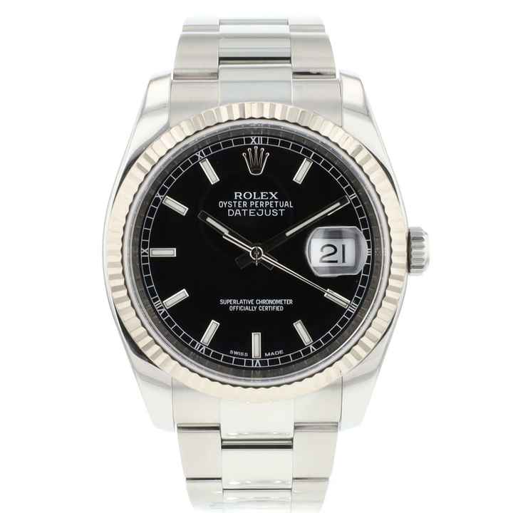  Rolex Datejust 36 Jubilee Fluted Black Dial  
