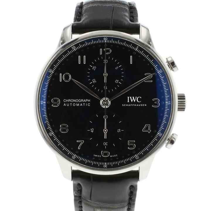  IWC Portugieser Chronograph Black Dial  