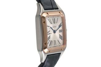 Thumbnail von Cartier Santos Dumont Stahl / Gold Quarz Damenuhr Ref. W2SA0012 B&P 2021