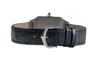 Thumbnail von Cartier Santos Dumont Stahl / Gold Quarz Damenuhr Ref. W2SA0012 B&P 2021