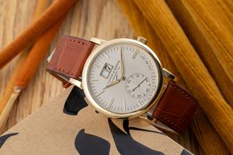 Thumbnail von A. Lange & Söhne Langematik SAX-O-MAT 18K Gold Automatik Herrenuhr Ref. 308.021