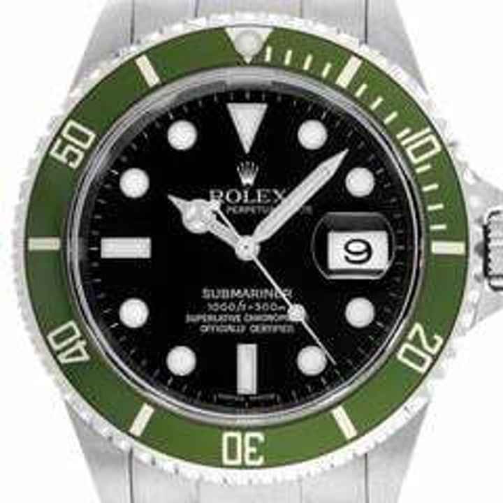  Rolex Submariner Date Kermit Ref.16610LV 2006 LC 100 Full Set Original Unpoliert </h1> 